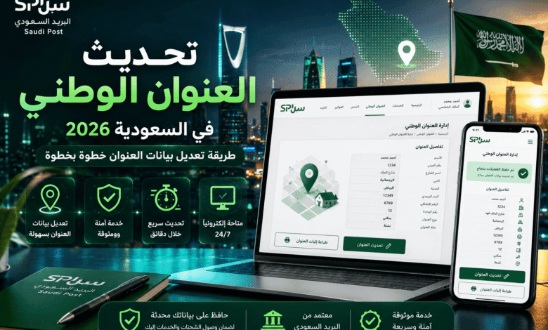 تحديث العنوان الوطني في السعودية عبر منصة سبل.
